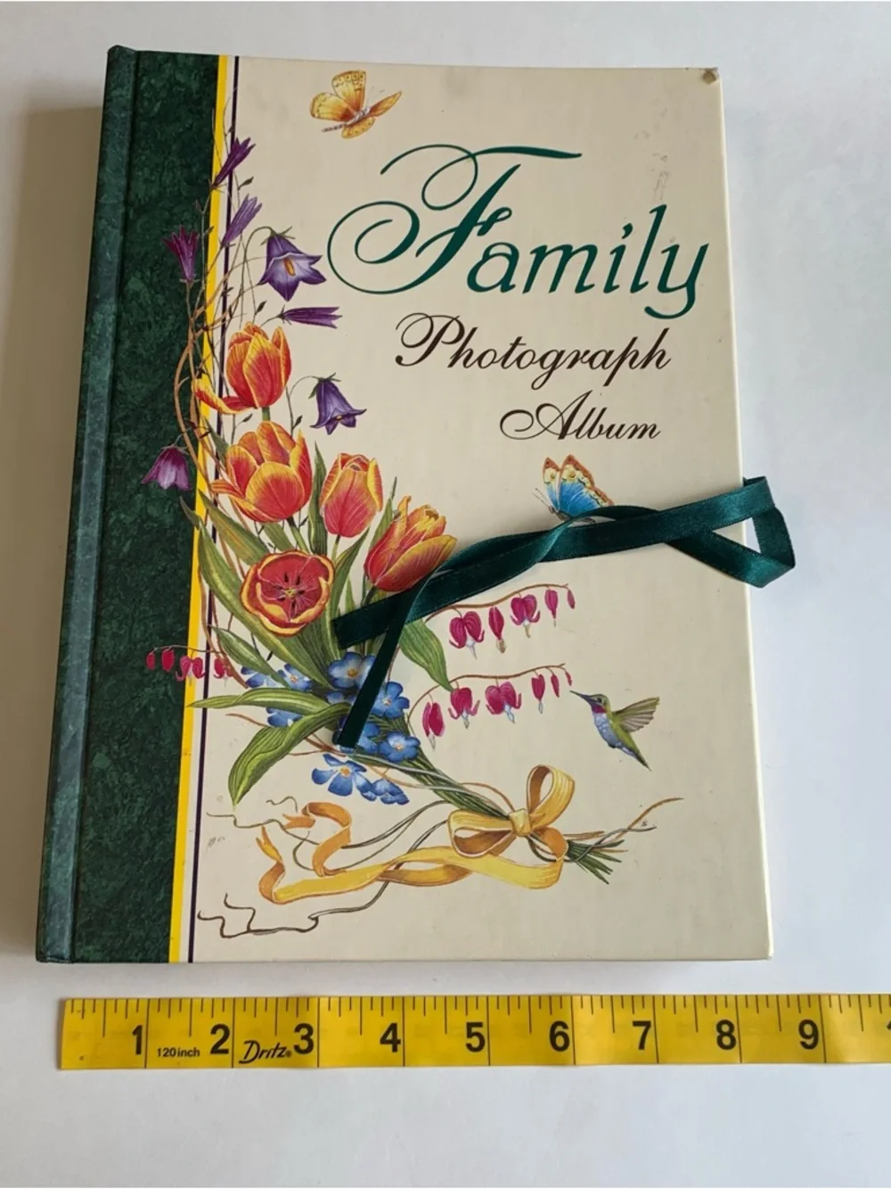 Family Photograph Album - Cream and Green Gift Photobook